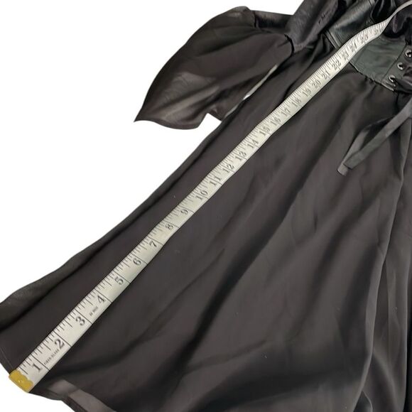 Hot Topic Gothic Dress Velvet/Sheer Chiffon - Picture 7 of 10